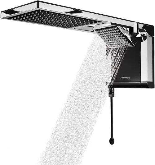 Ducha Acqua Duo Preto/Cromado 220V/7800W - Lorenzetti - 7510104 - Image 2
