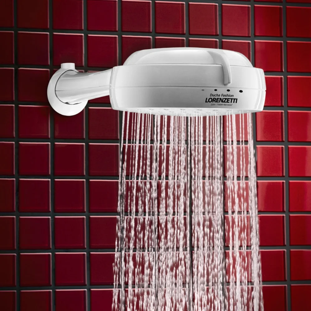 Ducha Fashion Branca 4 Temperaturas 220V/6800W - Lorenzetti - 7531223 - Imagem 3