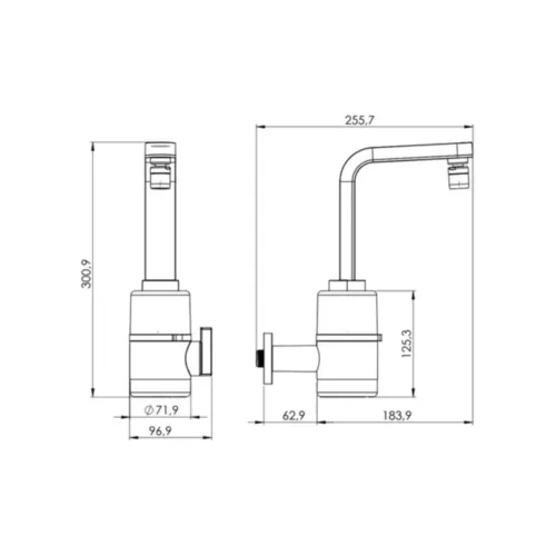Torneira Multitemperatura Slim 4T - 5500W 220V - Branco Hydra TPSL.4.552BR - Image 3