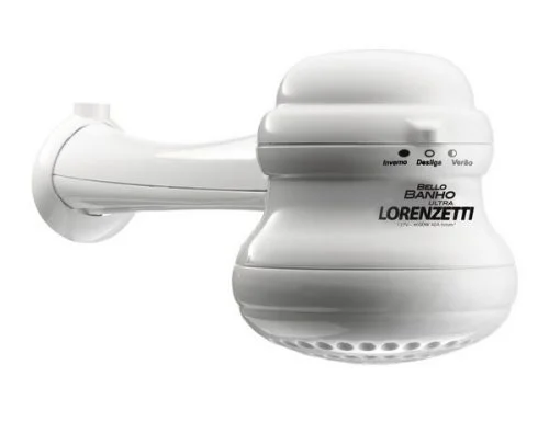 Ducha Loren Bello Ultra Branco com Braço 127V/5500W - Lorenzetti - 7530421 - Image 2