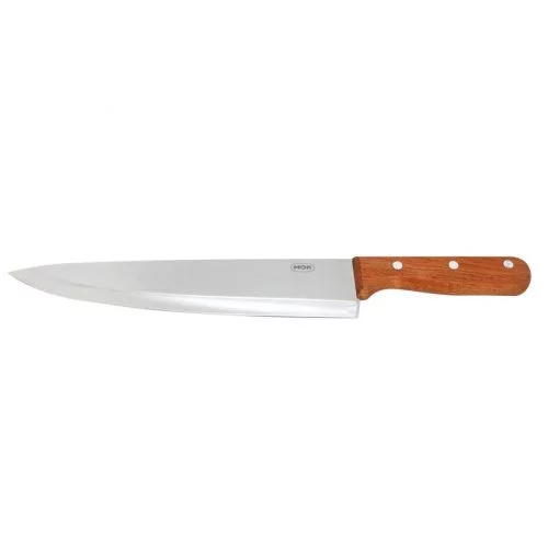 Faca de Aço com Cabo de Madeira 10" - Mor - 3940