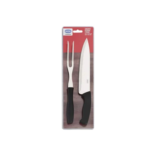Conjunto do Assador 2 Peças Faca e Garfo 8" - Mor - 3337 - Image 6