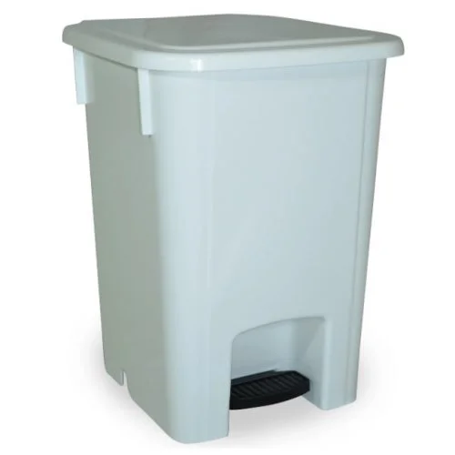 Cesto para Lixo com Pedal Branco 15L - Bralimpia - MVCP15BR