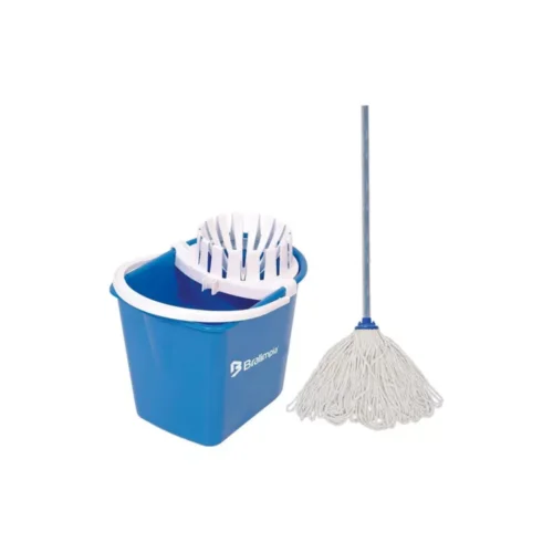 Mopinho com Cabo 1.2m Azul - Bralimpia - CM12AZ
