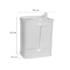 Gabinete Plástico Gab Fit 45cm Branco - Astra - GAB5*BR1 - Image 2