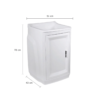 Gabinete Plástico com Tanque 43cm Branco - Astra - GTQ0*BR1 - Image 2