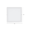 Plafon Sobrepor Home Led Quadrado 18W 6500K - Bronzearte - RL29186BC - Image 3