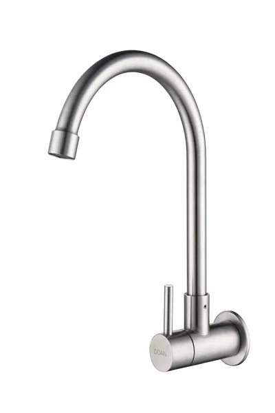 Torneira Inox Cozinha Parede Bica Móvel - Doan