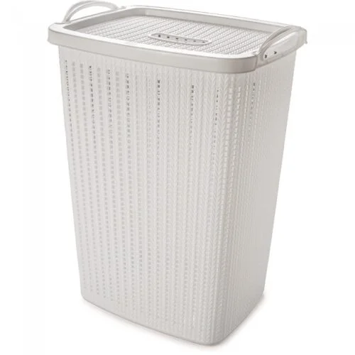 Cesto de Roupas Trama Branco 40 L - Plasutil