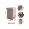 Lixeira Trama Com Pedal Bege 7L - Plasutil - Image 2