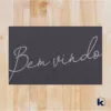 Capacho Vinil Light 40X60Cm Bem Vindo Cinza - Kapazi - Image 3