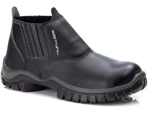 Bota Couro Work Com Bico Pvc N°37 - Esitval