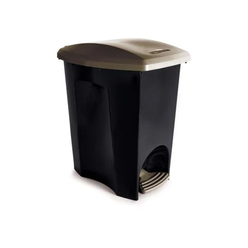 Lixeira 14 Litros Com Pedal Ecoblack -Plasútil