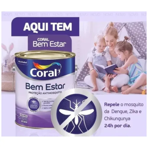 Tinta antimosquito verniz transparente fosca 3,6l - Coral - Image 2