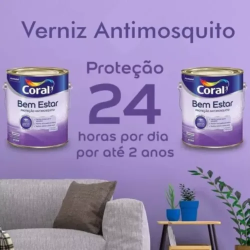Tinta antimosquito verniz transparente fosca 3,6l - Coral - Image 8