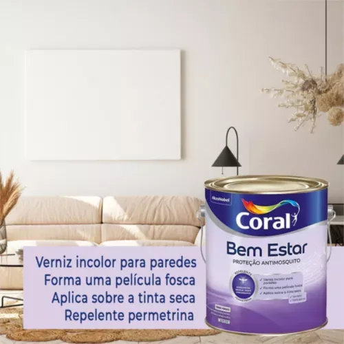 Tinta antimosquito verniz transparente fosca 3,6l - Coral - Image 7