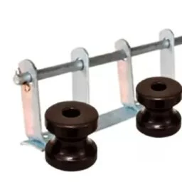 armação dupla Roldana Isolador Porcelana Poste