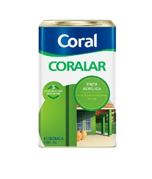 Tinta Acrílica Coralar Uso Interno 18 Litros - Areia