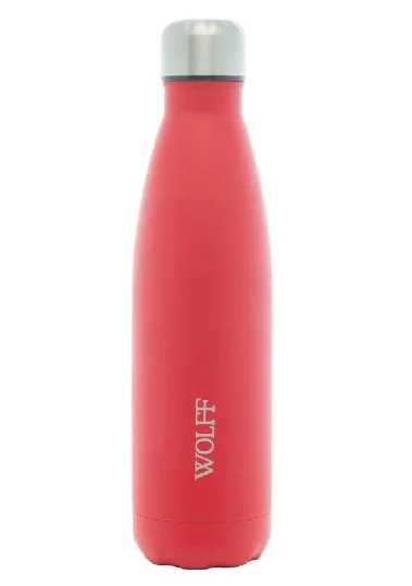 Garrafa Térmica Aço Inox Parede Dupla Ice Vermelha 500Ml - Wolff - Image 3
