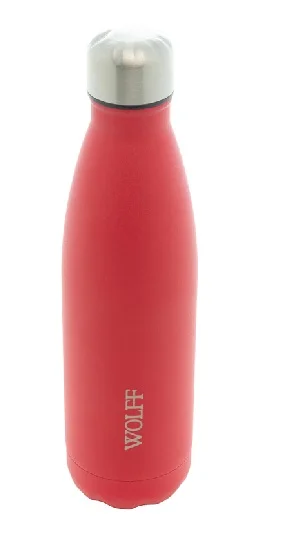 Garrafa Térmica Aço Inox Parede Dupla Ice Vermelha 500Ml - Wolff - Image 2