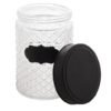Pote Vidro Com Tampa Preta Label - Wolff - Image 2