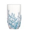Conjunto 6 Copos Altos de Acrílico Coral Azul 650ml - Wolff