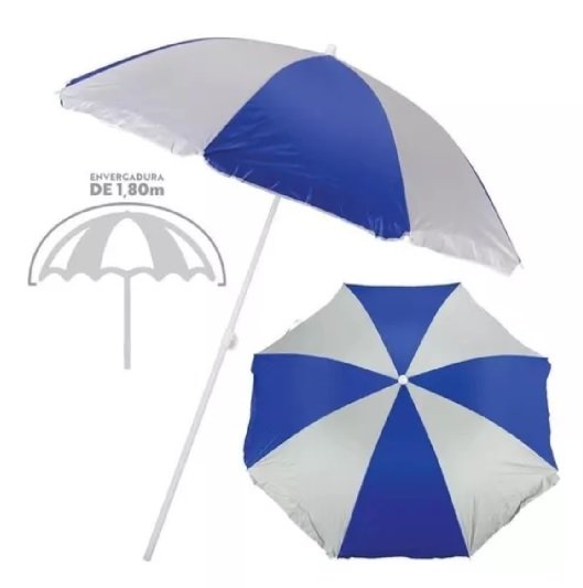 Kit Praia Guarda Sol + Cadeira Aluminio Mor - Imagem 2