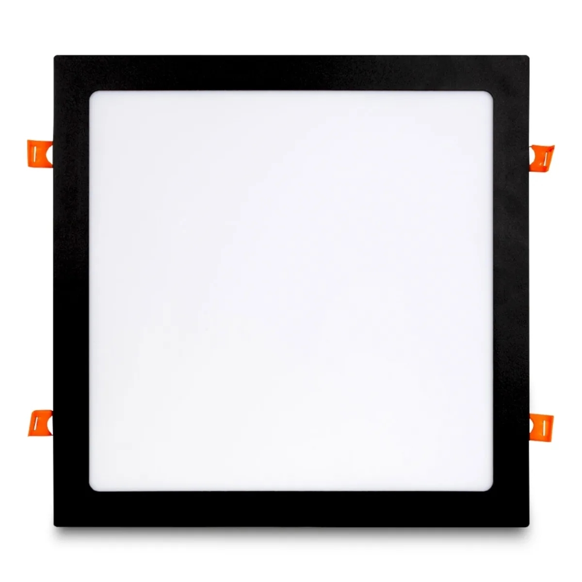 Plafon de Embutir Slim LED Quadrado Preto 24W 6500K - Bronzearte - Imagem 2