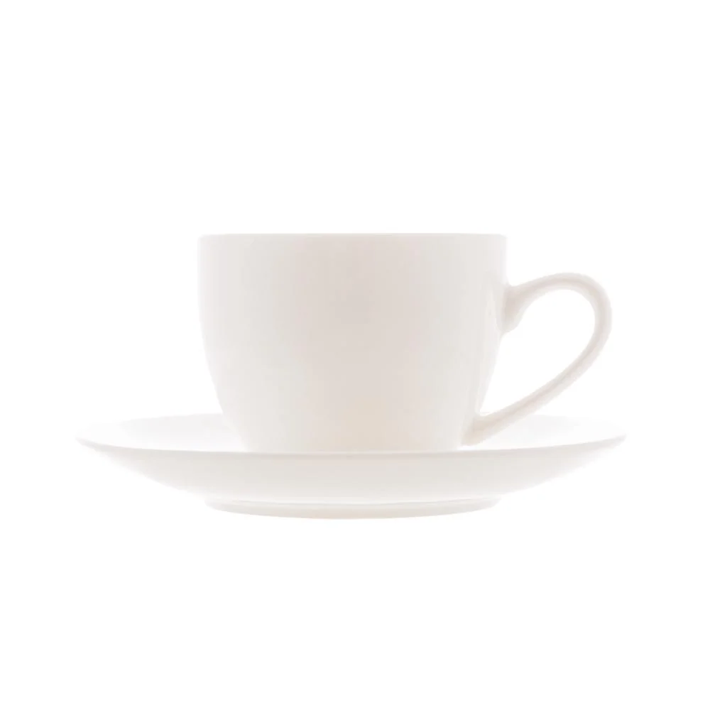 Xícara Café Com Pires Porcelana Clean 100Ml - Lyor - Imagem 3