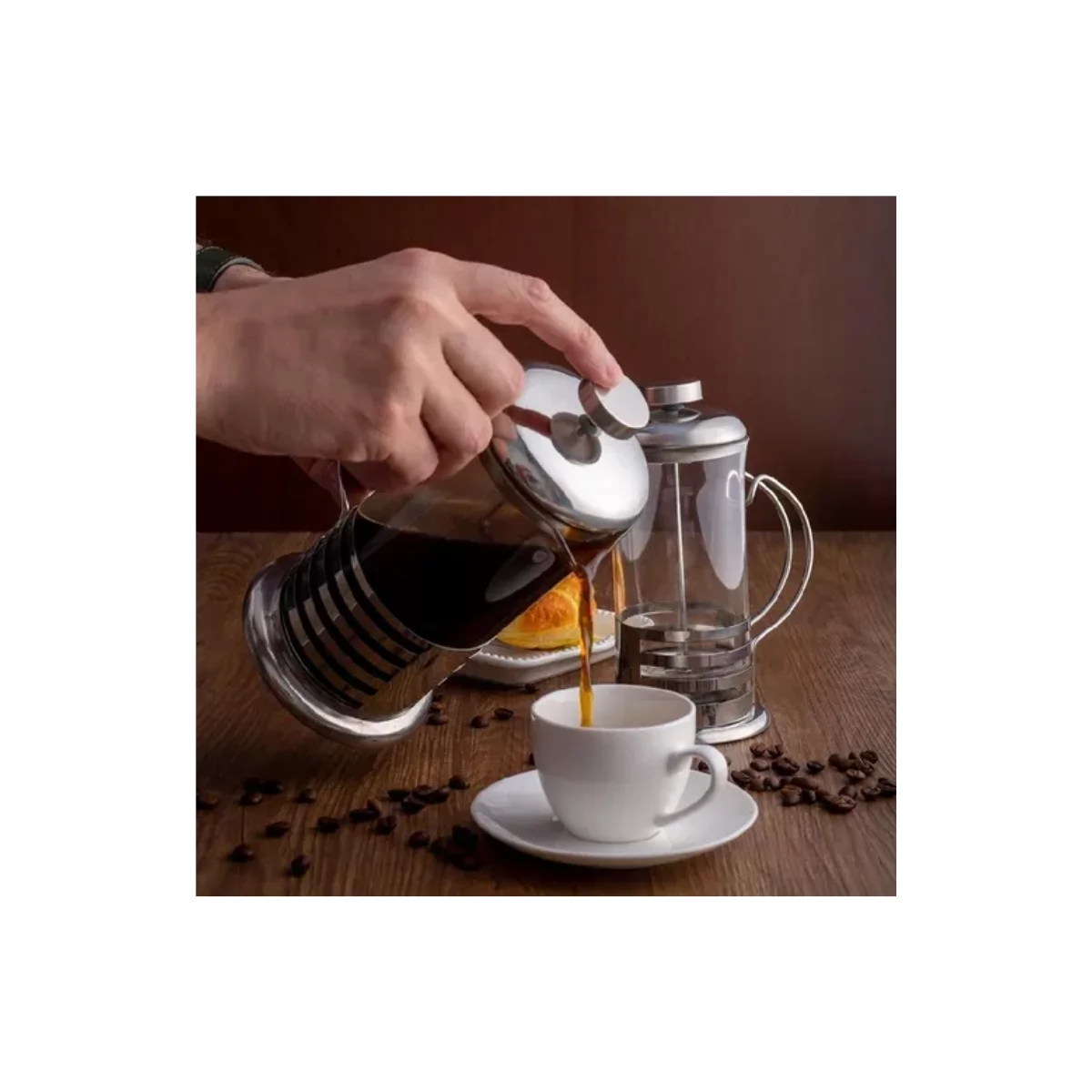 Xícara Café Com Pires Porcelana Clean 100Ml - Lyor - Imagem 7