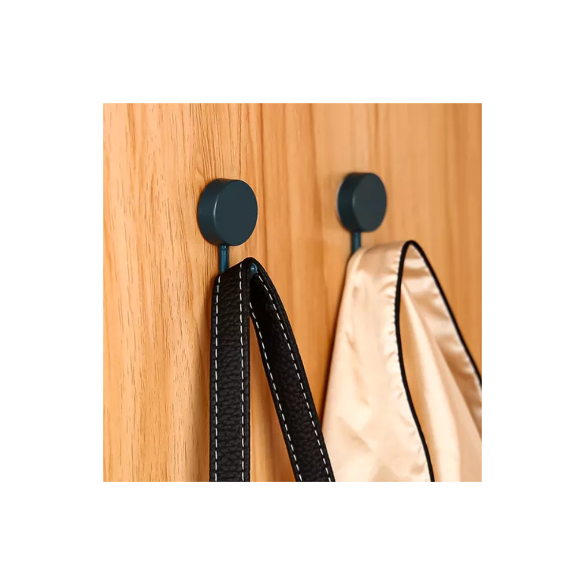 Conjunto Ganchos Adesivos De Plástico Preto Com 10 Unidades - Lyor - Imagem 4