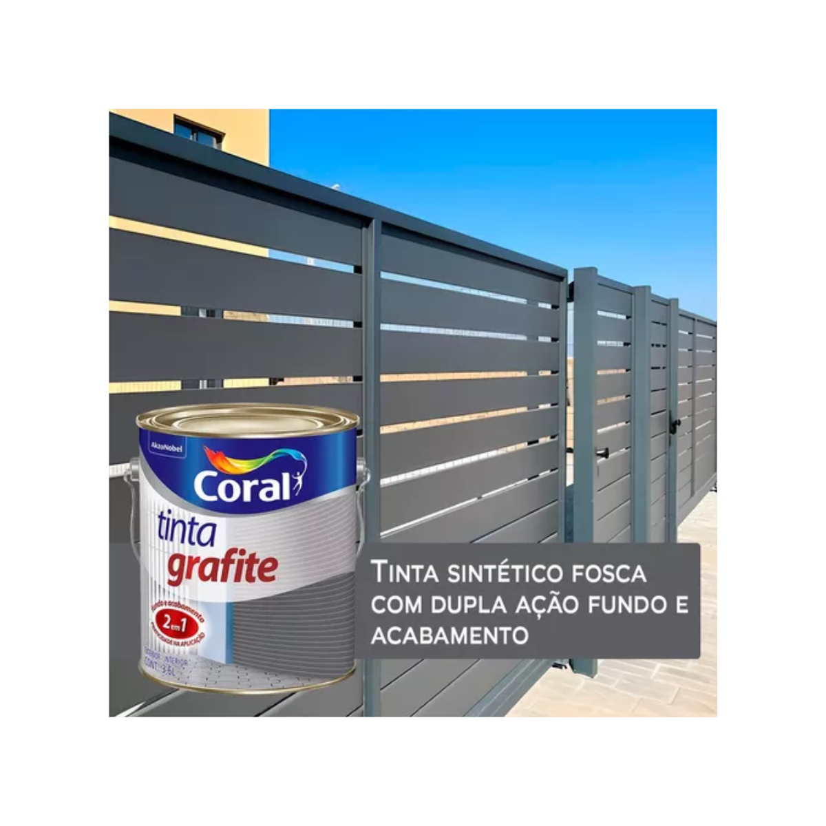 TINTA GRAFITE CINZA CLARO 3,6L - Imagem 3