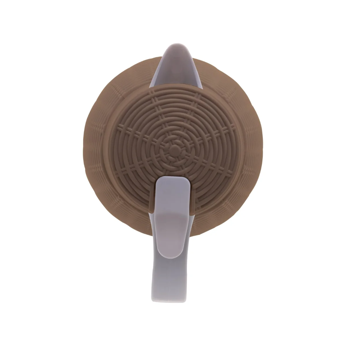 Garrafa Térmica de Plástico Rattan Marrom Natural 1L - Lyor #25 - Imagem 3