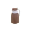 Garrafa Térmica de Plástico Rattan Marrom Natural 1L - Lyor #25