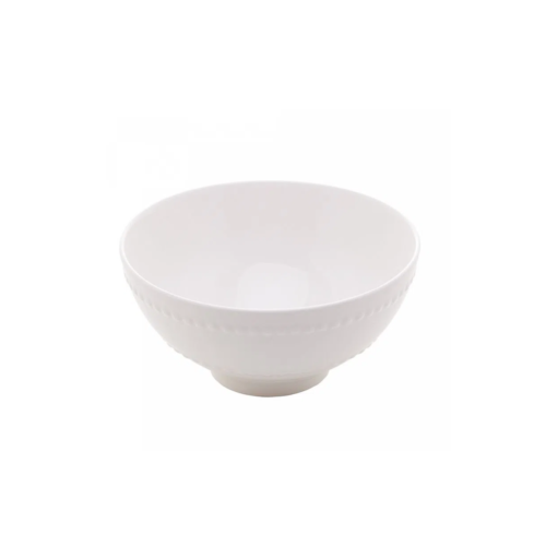 Bowl de Porcelana New Bone Pearl Branco 15cm x 7cm - Lyor