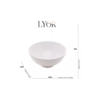 Bowl de Porcelana New Bone Pearl Branco 15cm x 7cm - Lyor - Image 4