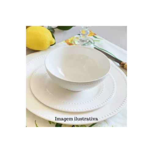 Bowl de Porcelana New Bone Pearl Branco 15cm x 7cm - Lyor - Image 5