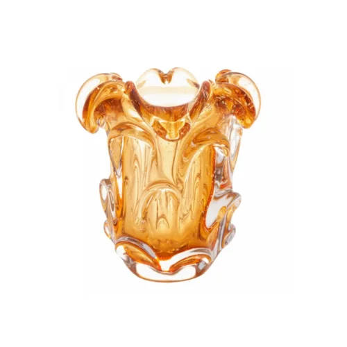 Vaso de Vidro Italy Âmbar Claro 11,5cm x 13cm - Lyor - Image 2