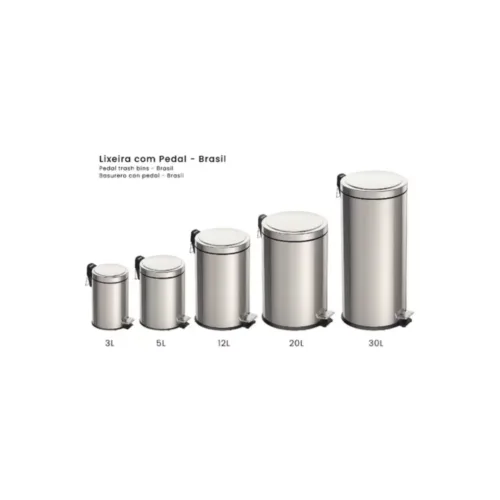 Lixeira Inox com Pedal 2 litros - Tramontina - Image 6