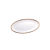 Travessa De Melamina Bambu Branco 40CmX28CmX2Cm - Wolff