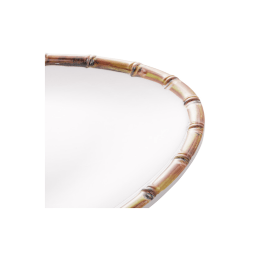 Travessa De Melamina Bambu Branco 40CmX28CmX2Cm - Wolff - Image 2