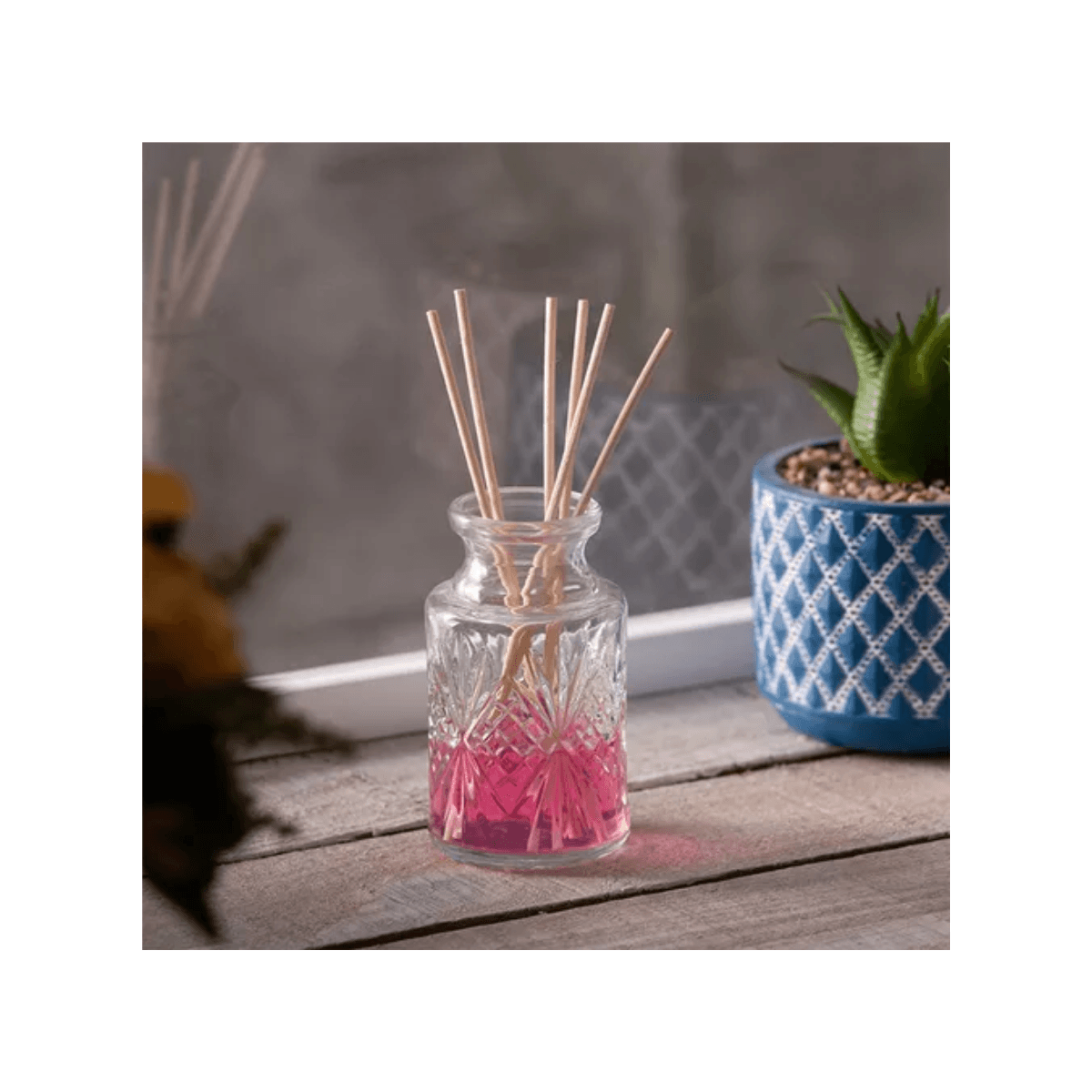 Difusor De Vidro Com Palitos Dublin 6,5Cmx11Cm - Lyor - Imagem 4