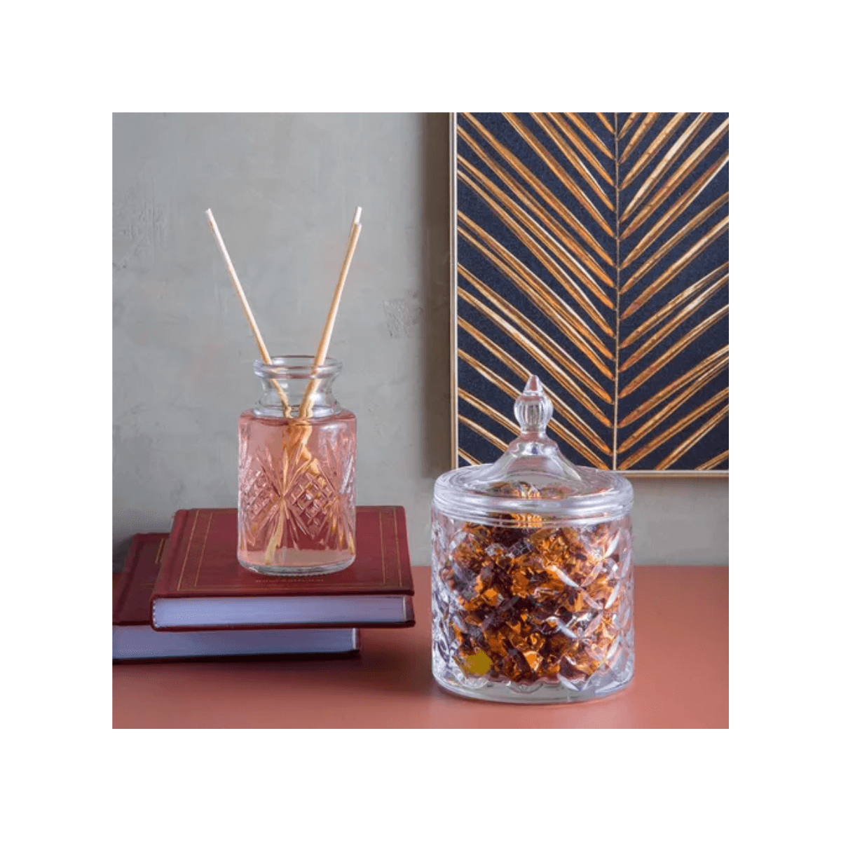 Difusor De Vidro Com Palitos Dublin 6,5Cmx11Cm - Lyor - Imagem 5