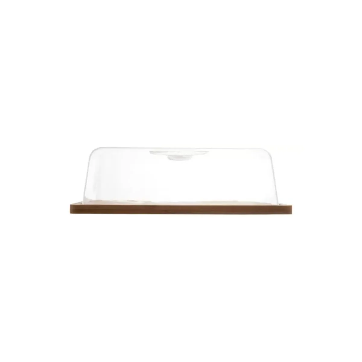 Prato P/ Queijo de Bambu com Tampa em Plástico 24x 18,5x7,5 - Lyor - Imagem 3