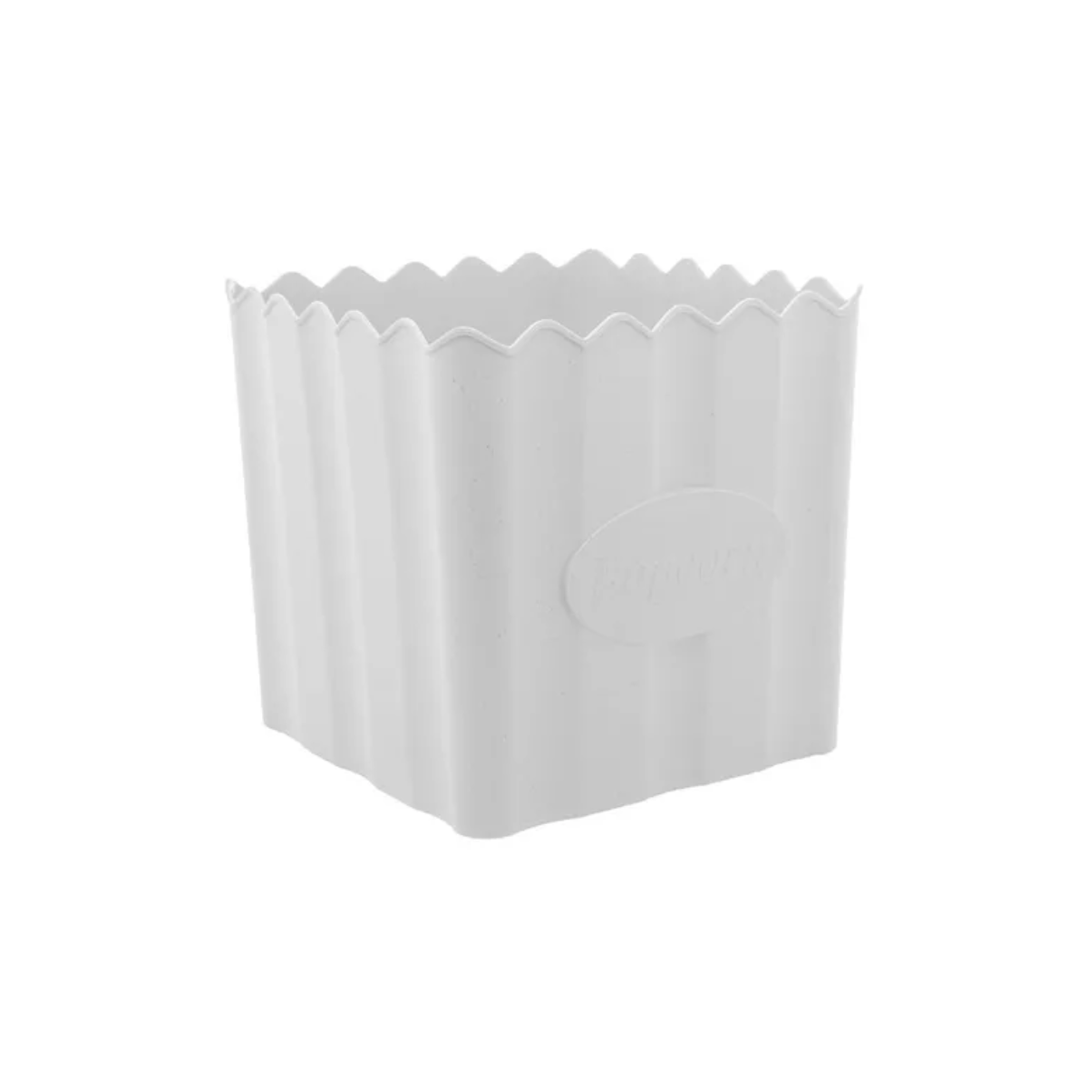 Balde de Pipoca de Bambu e PP Branco 16cm x 16cm - Lyor - Imagem 2