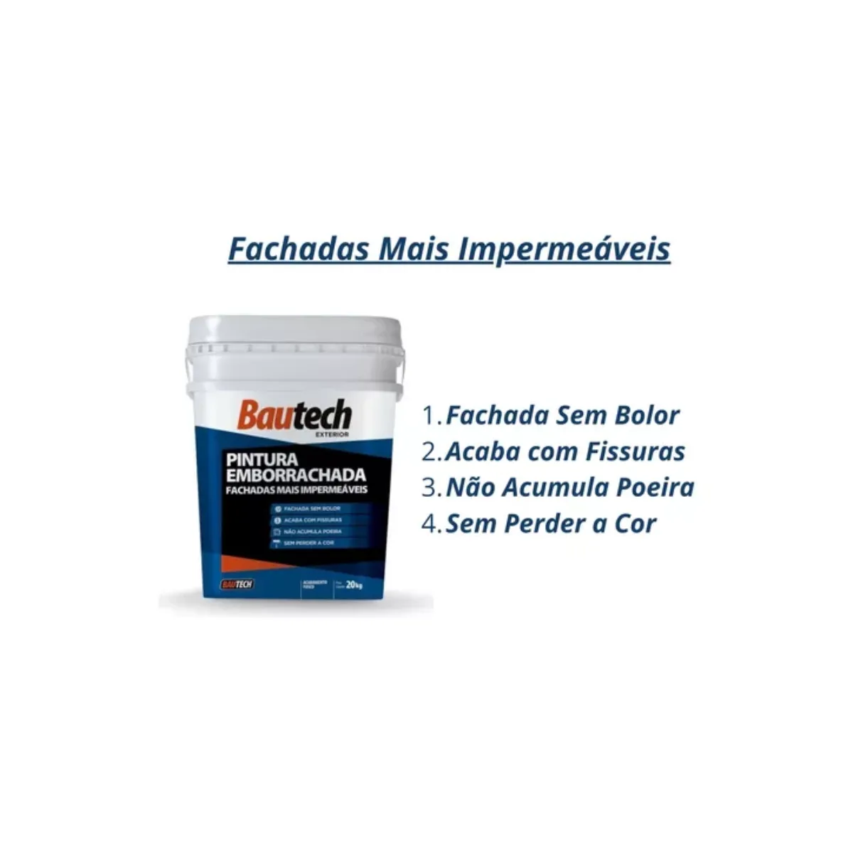 TINTA PINTURA EMBORRACHADA BRANCO 20KG - Imagem 2