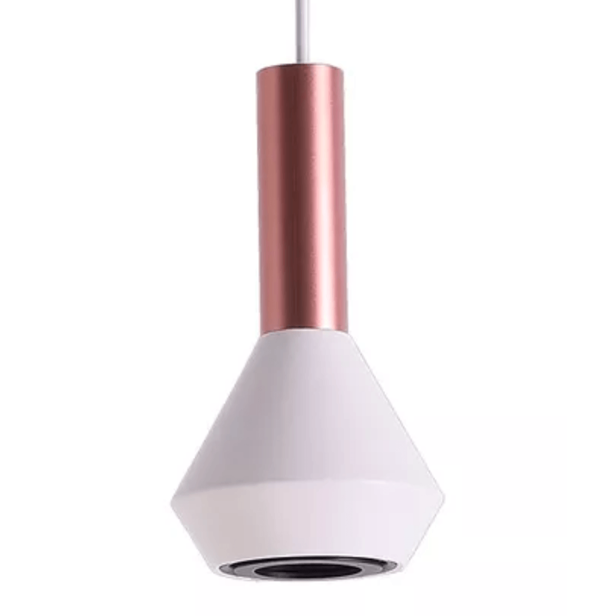 Pendente Pituco Rose Gold e Branco 10cmx18,7cm 10w - Bella - Imagem 4