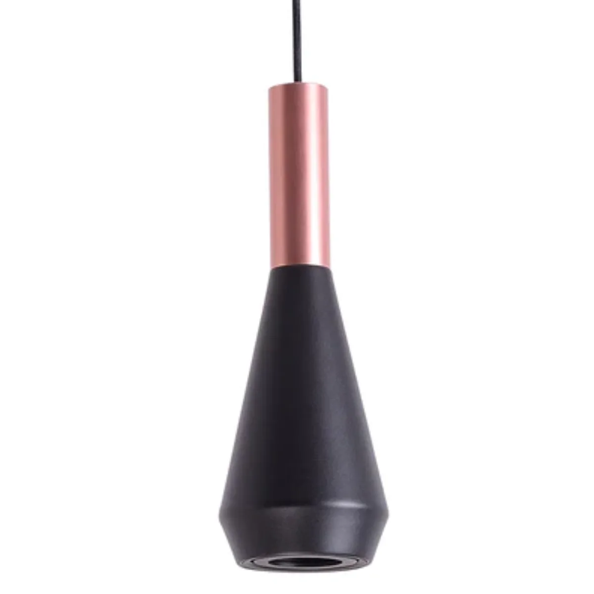 Pendente Pituco Rose Gold e Preto 9cmx26cm 10w - Bella - Imagem 2