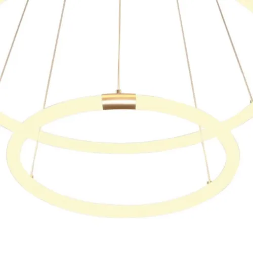 Pendente Circolo French Gold/Branco 60CM 43,20W 3000K - Bella - Image 3