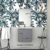 Gabinete para Banheiro Com Lavatório Orquídea Colors 60 Cinza - Cozimax - Image 6